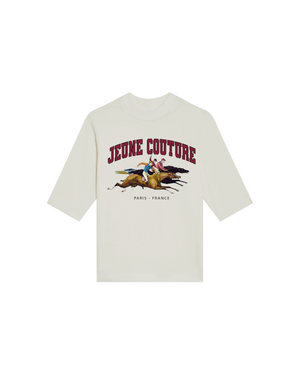 T-shirt cavalier blanc