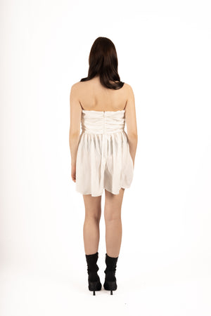 Robe bustier blanc