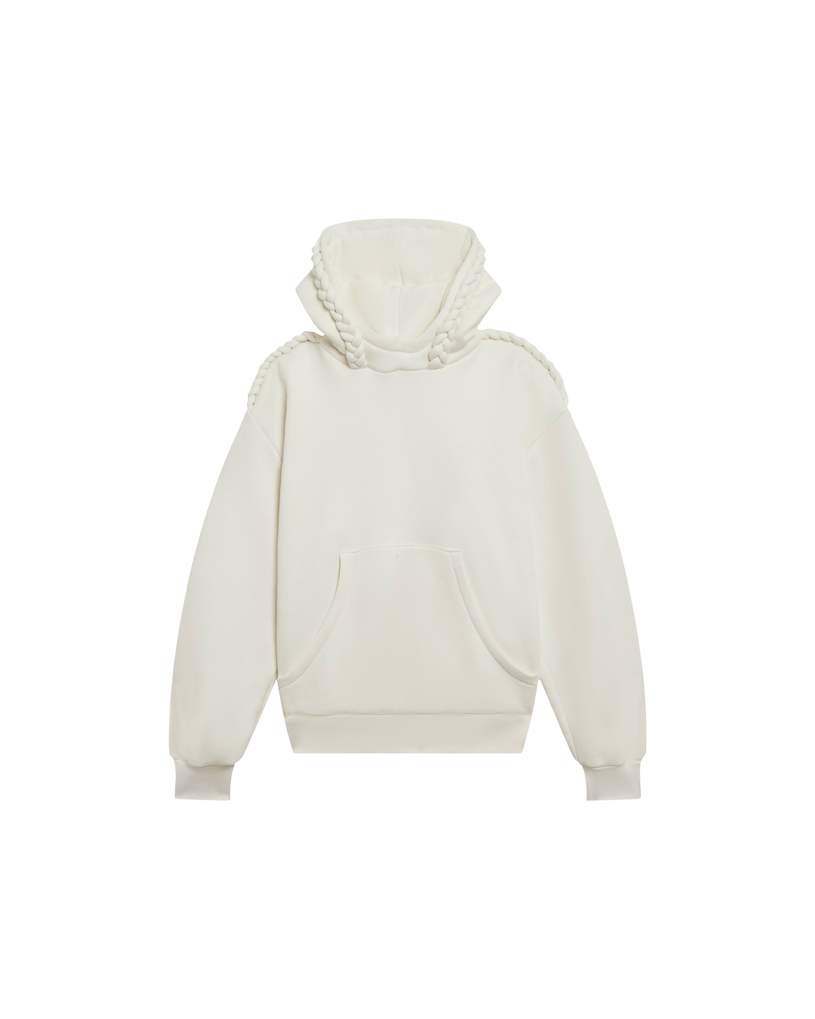 Hoodie tressé blanc