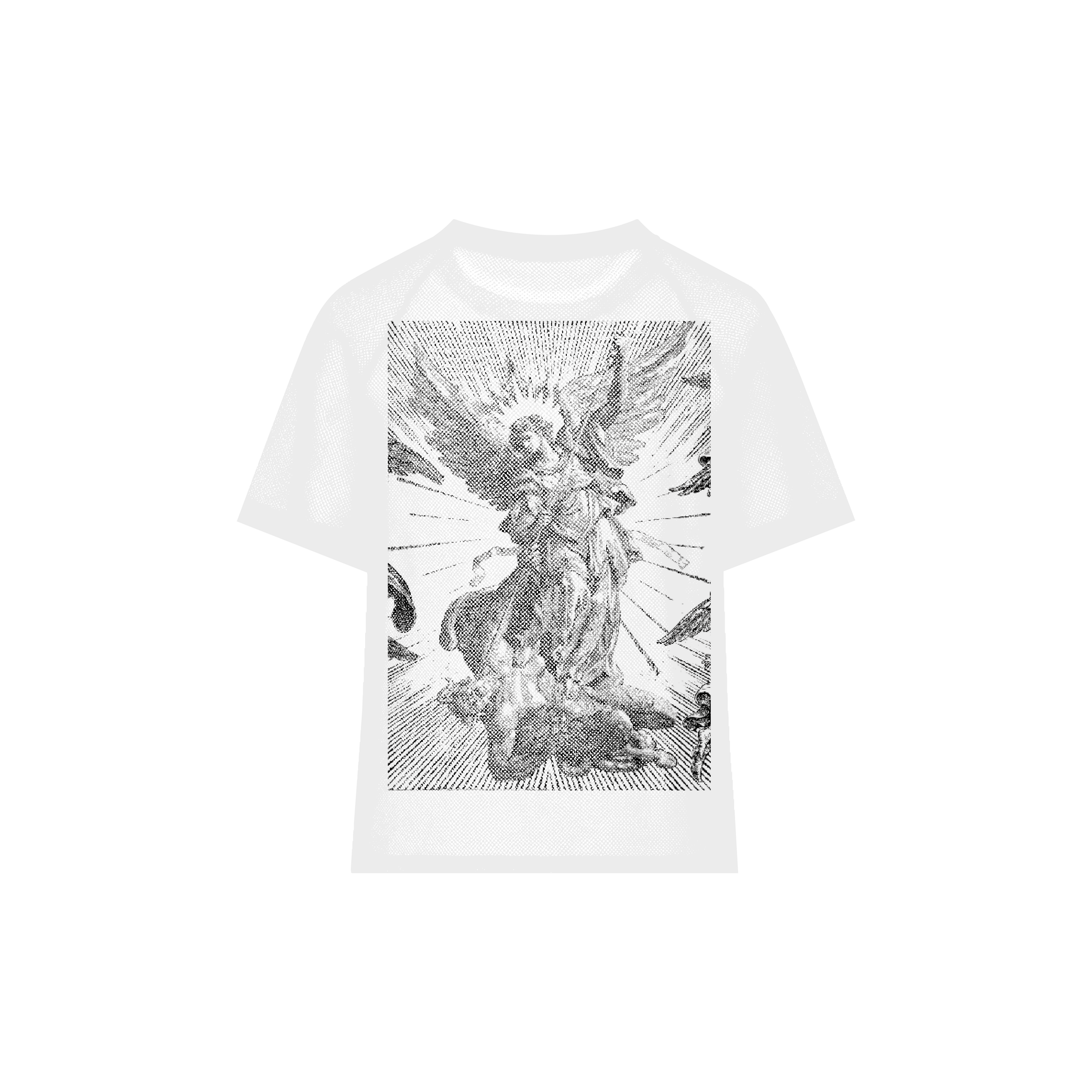 T-shirt blanc tatouage