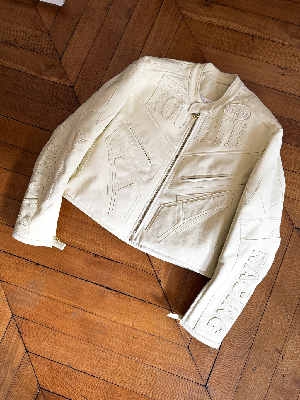 Veste racing Beige