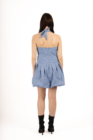 Robe ballon bleu