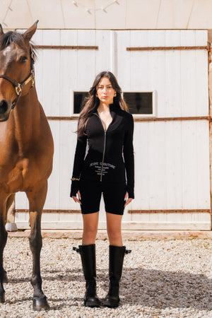 Zipper couture noir