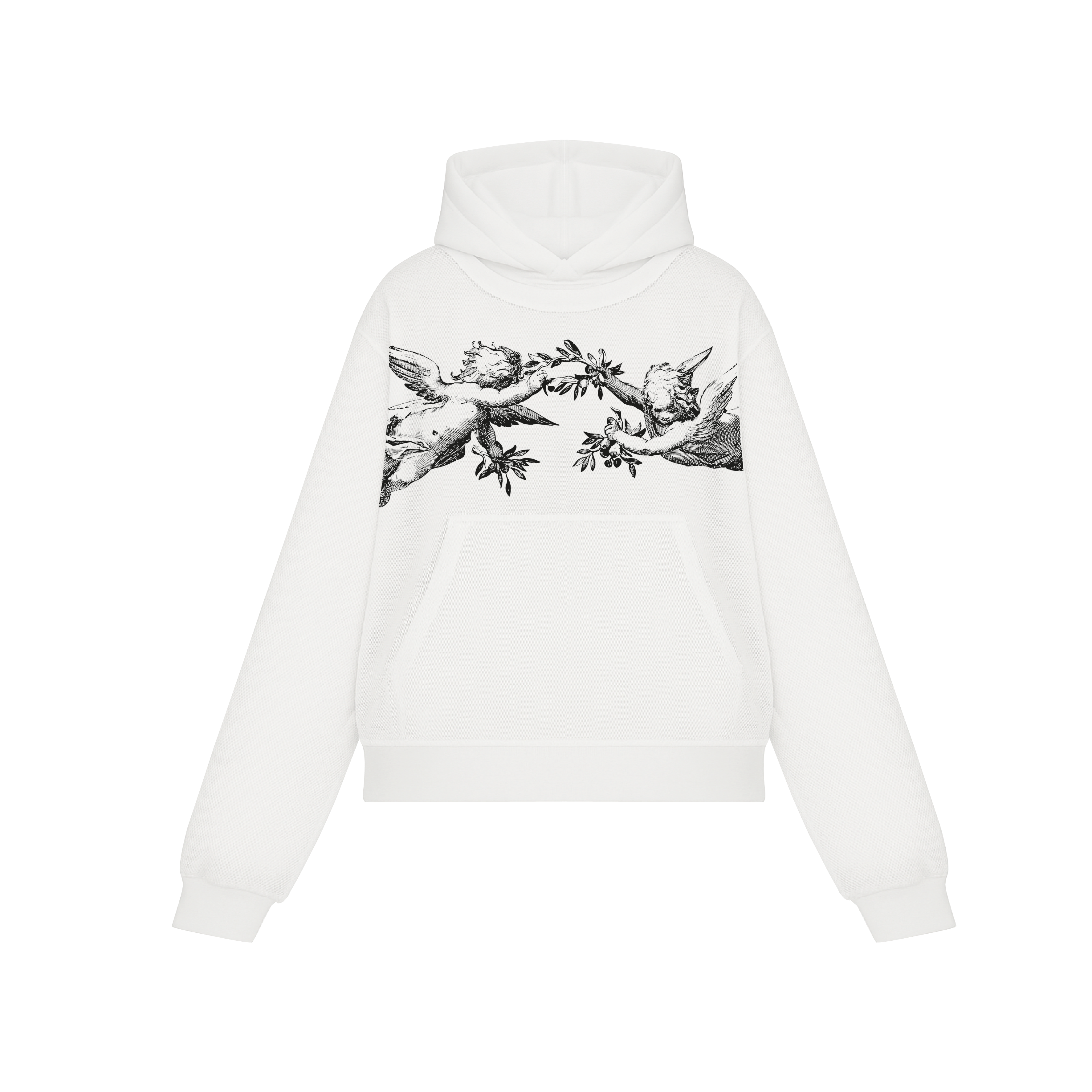Hoodie blanc tatouage