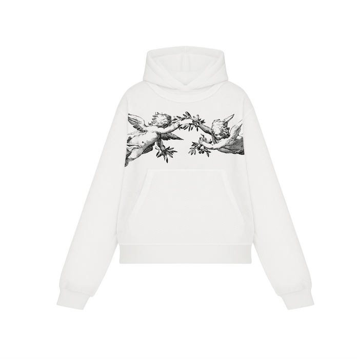 Hoodie blanc tatouage