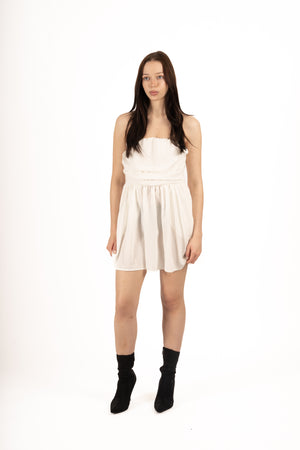 Robe bustier blanc