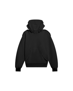 Hoodie tressé noir