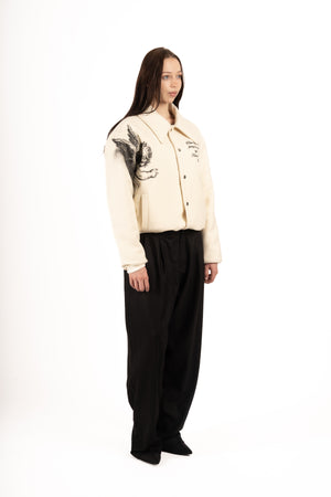 Veste en Laine poudre