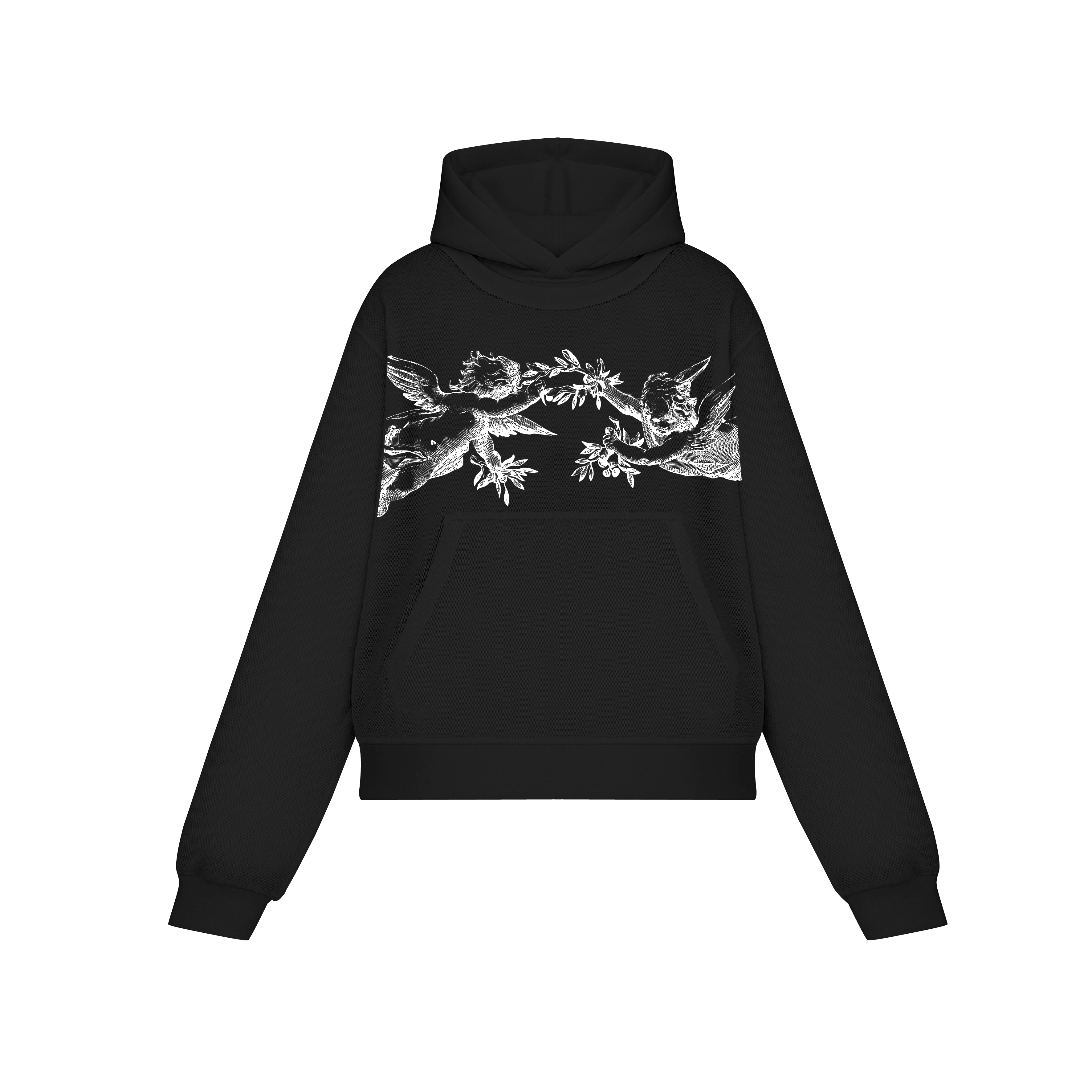 Hoodie noir tatouage
