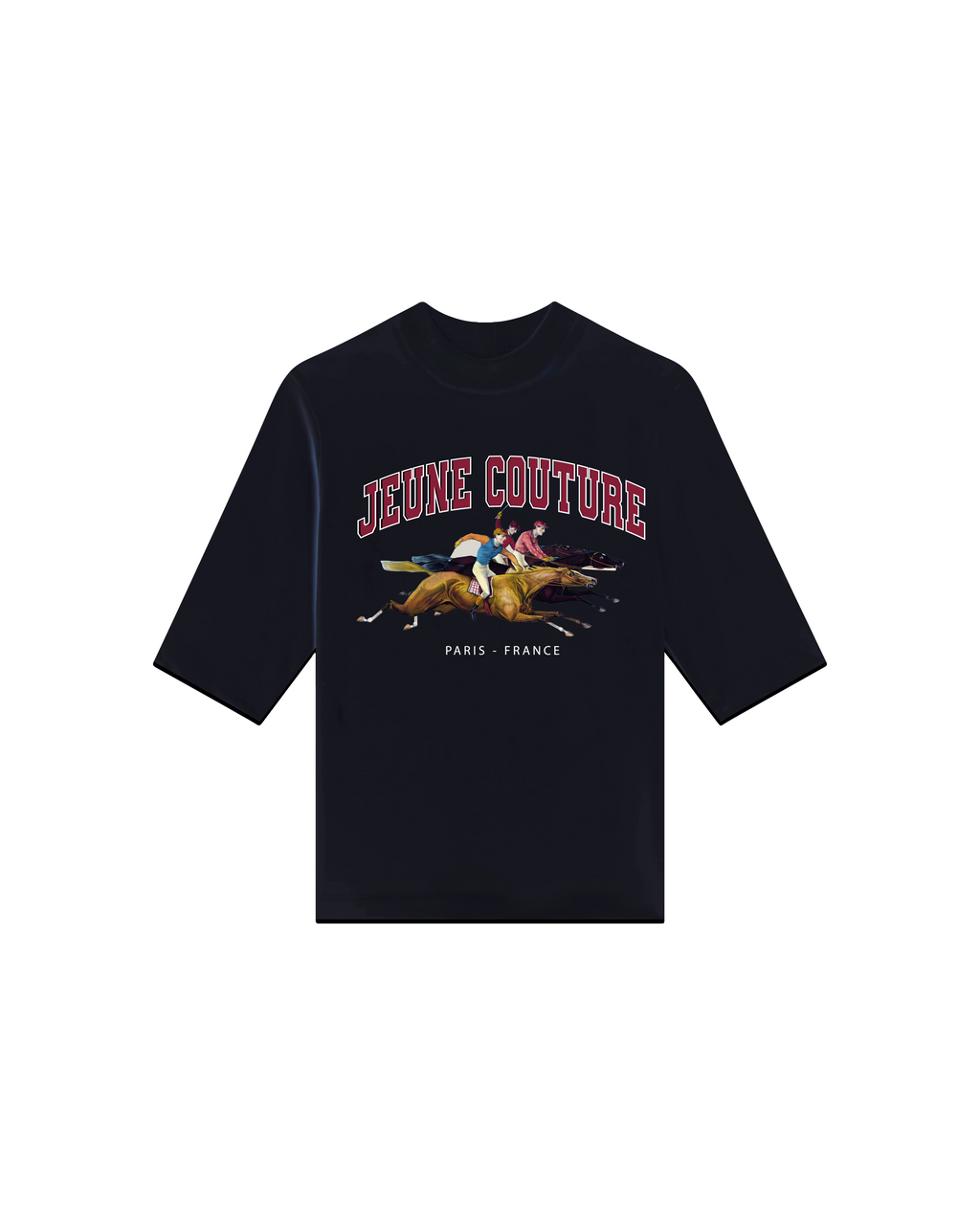 T-shirt cavalier noir