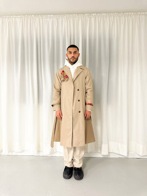 Trench beige flower