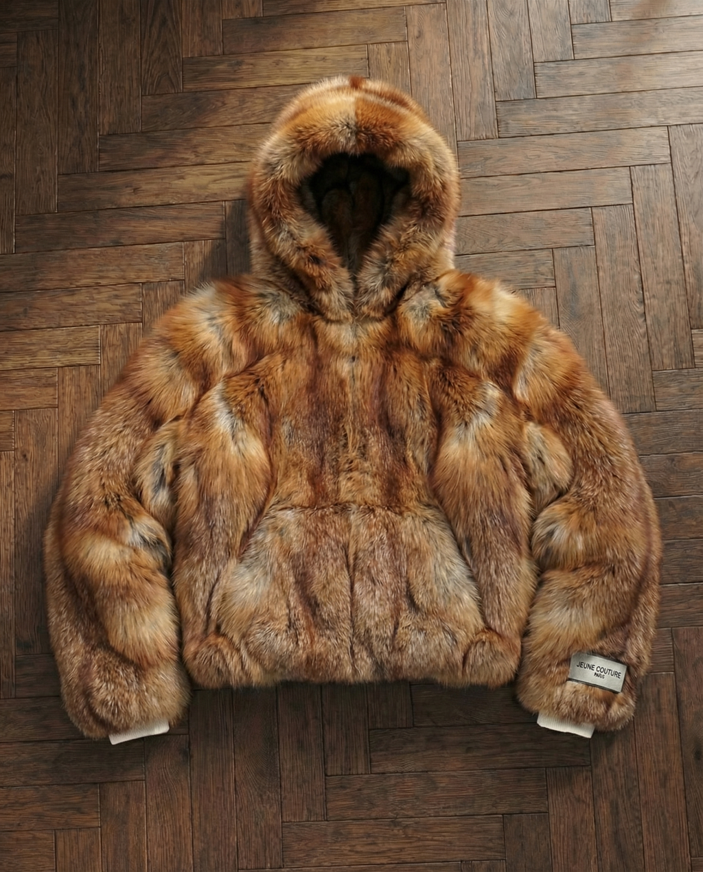 Fox fur hoodie 