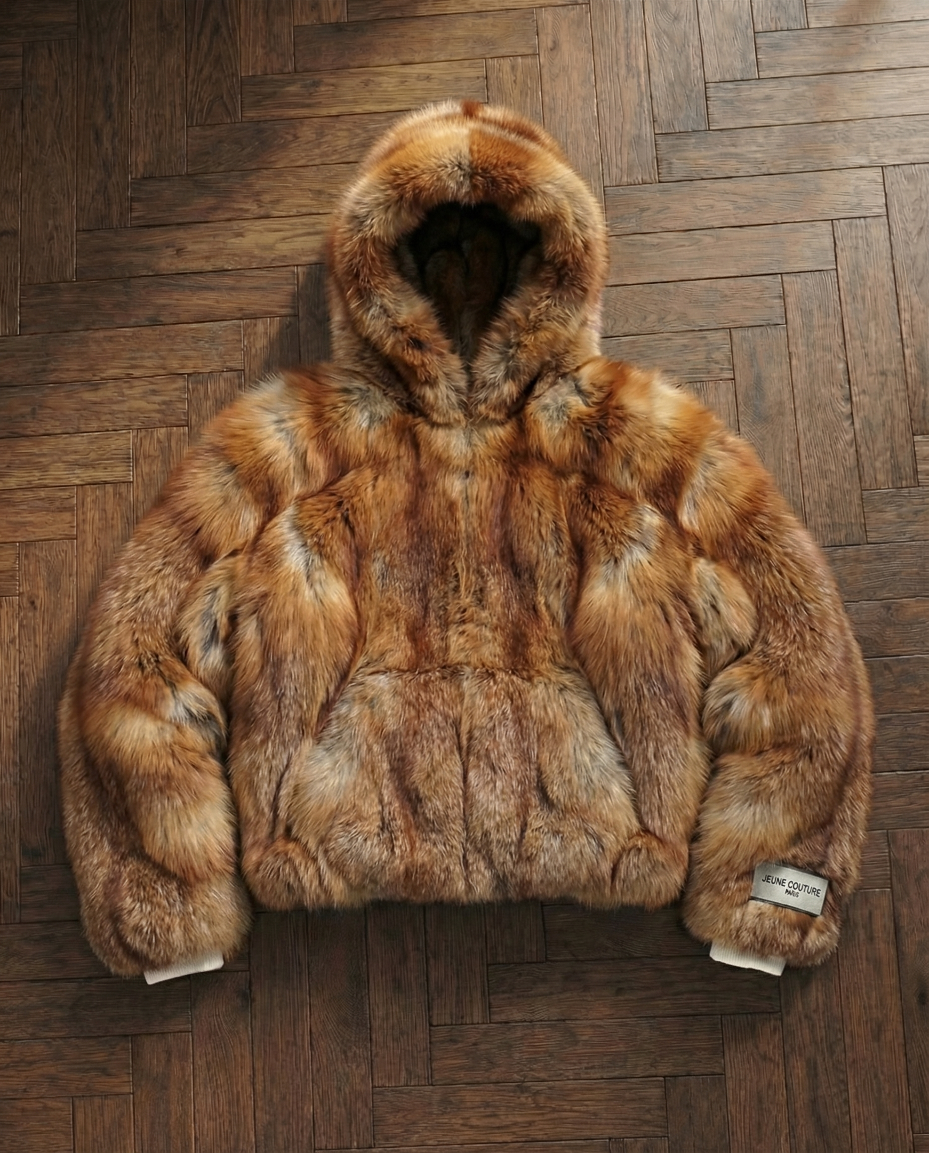 Hoodie fourrure renard