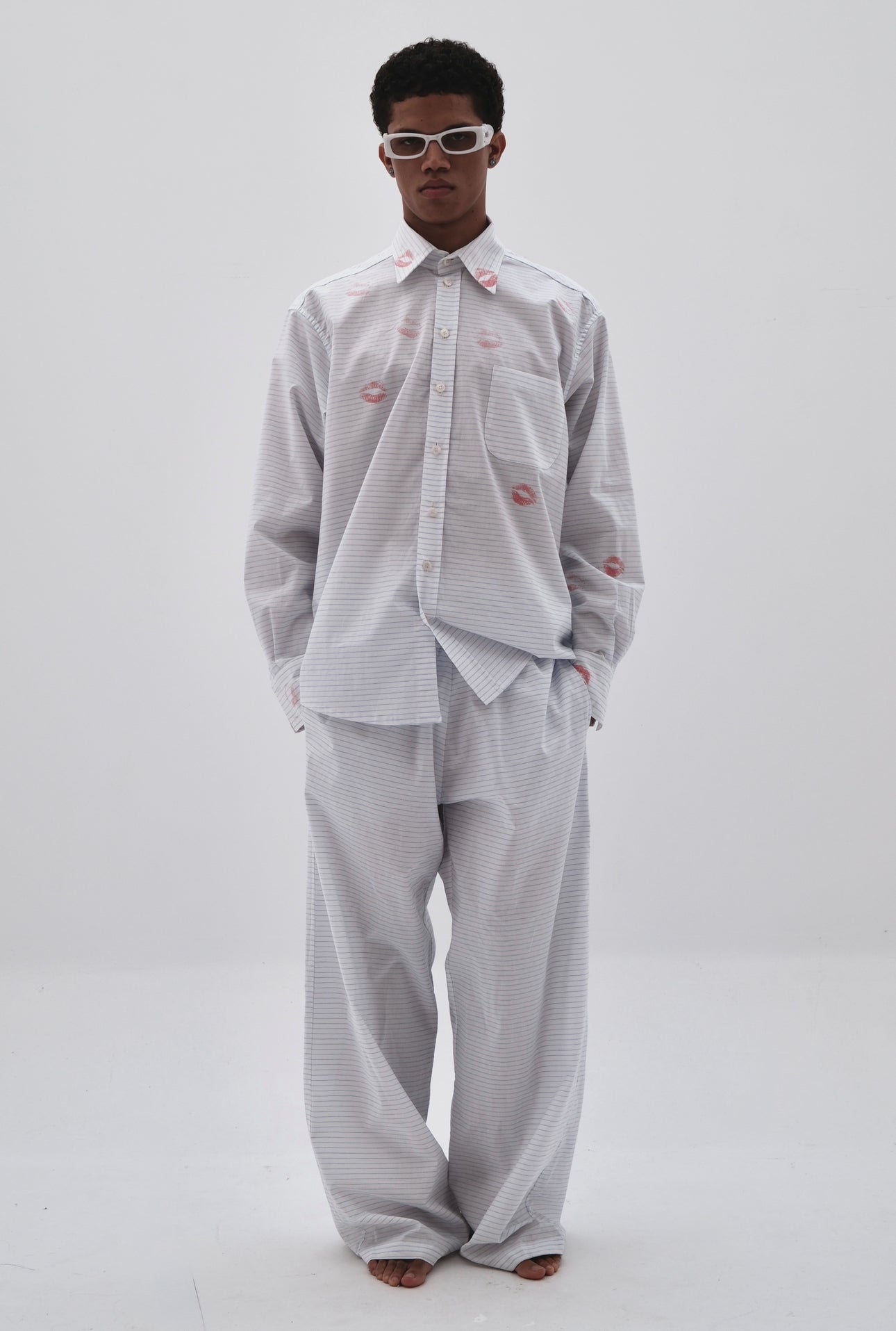 Striped kiss shirt one