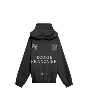 Hoodie écurie gris