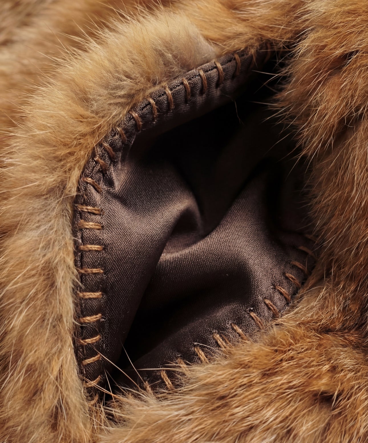 Hoodie fourrure renard