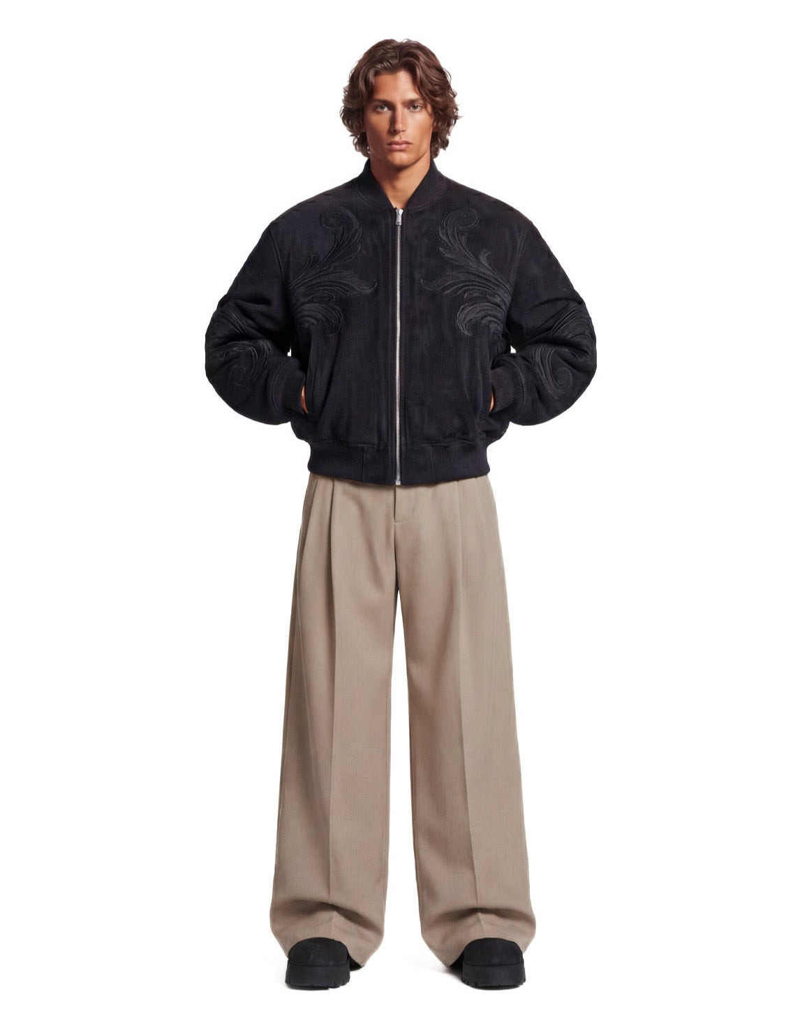 Bomber Moulures noir