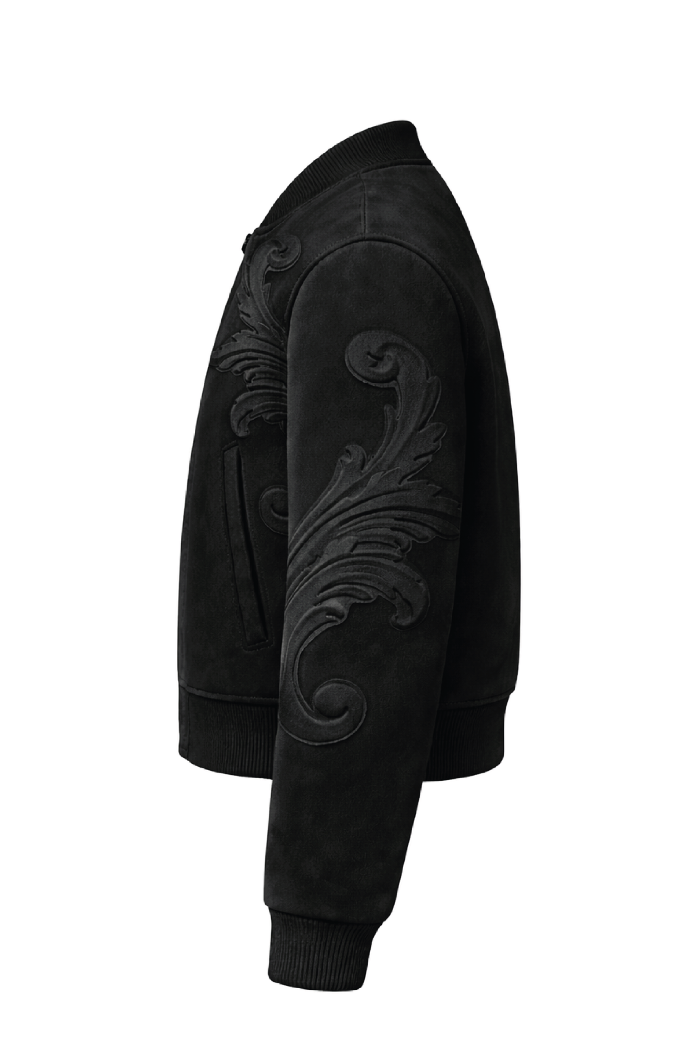 Bomber Moulures noir