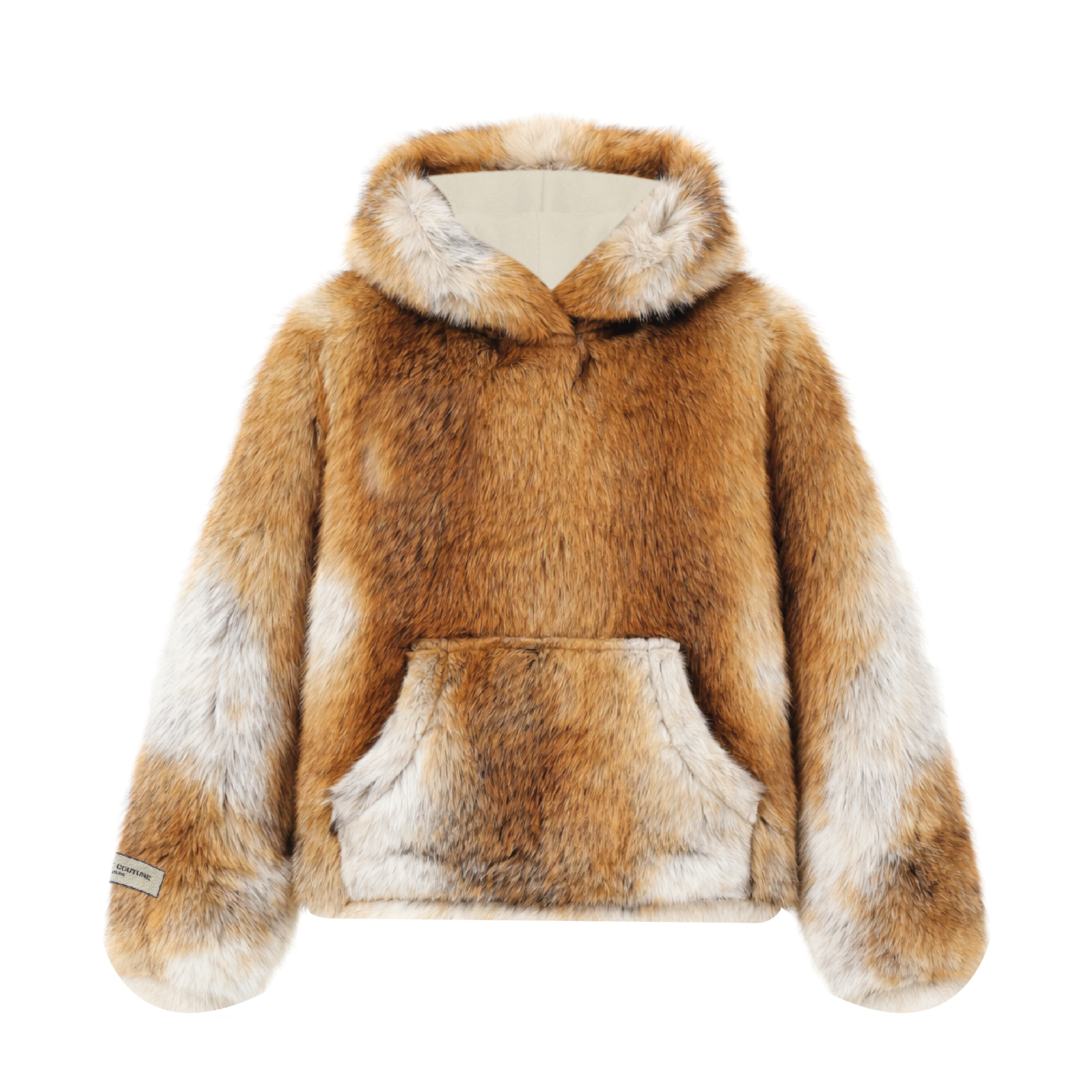 Hoodie fourrure renard