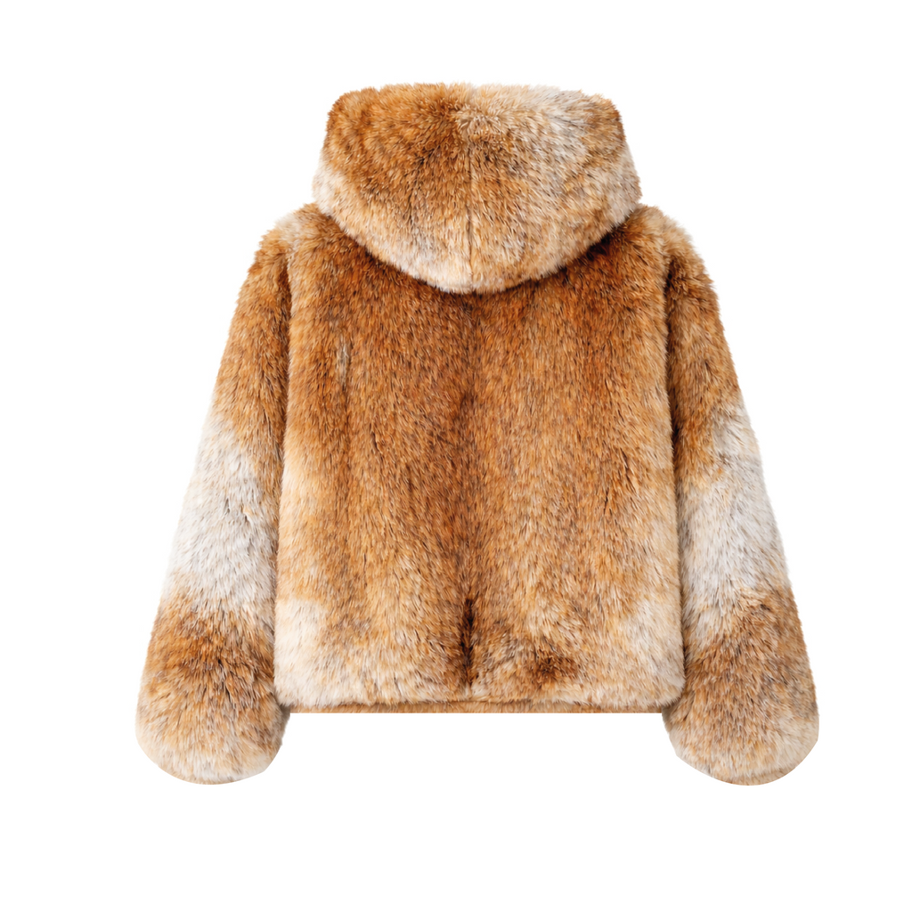 Fox fur hoodie 