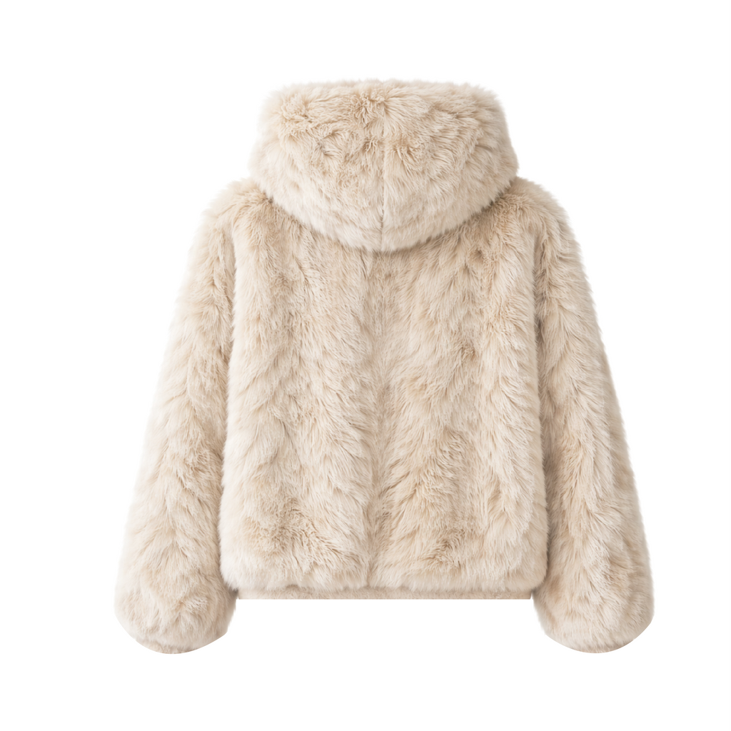 Bunny fur hoodie 