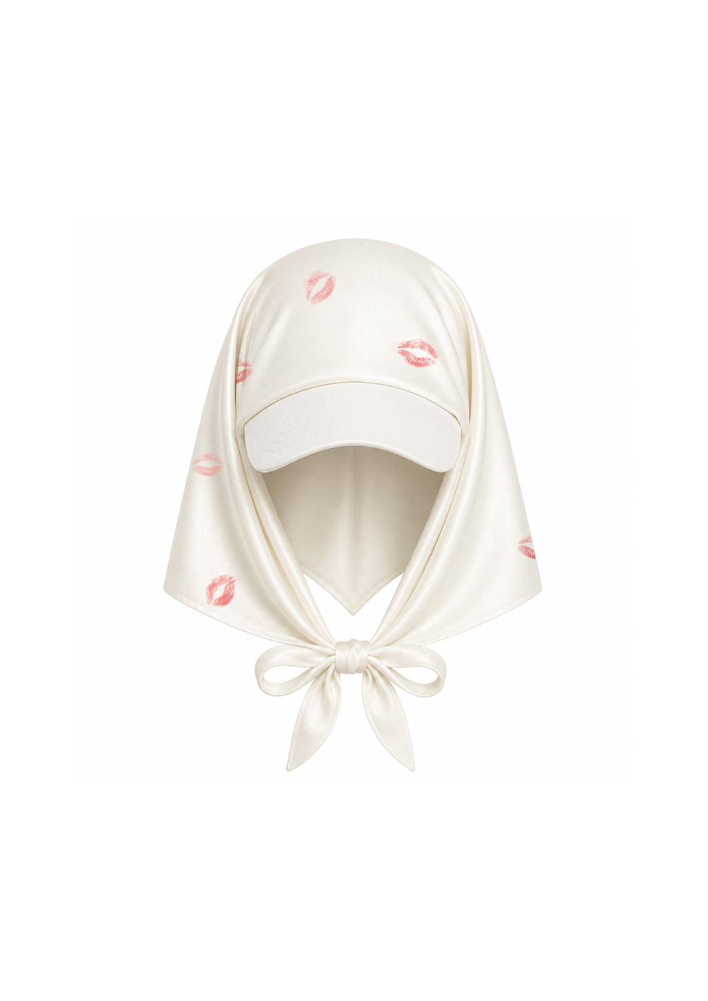 casquette soie blanche