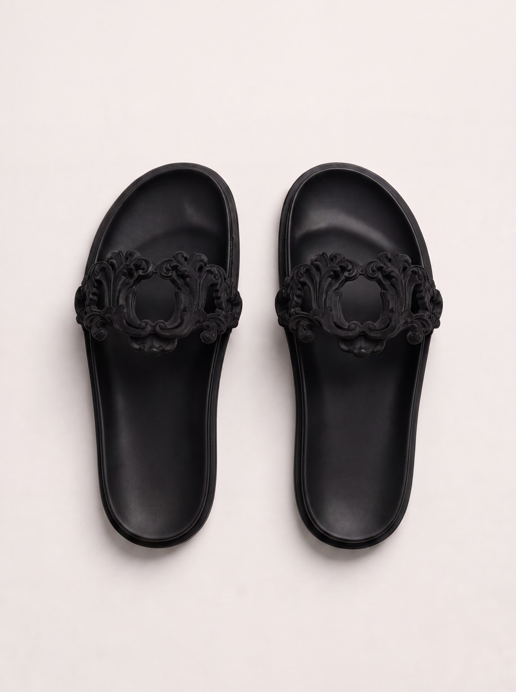 Mule ornement noir