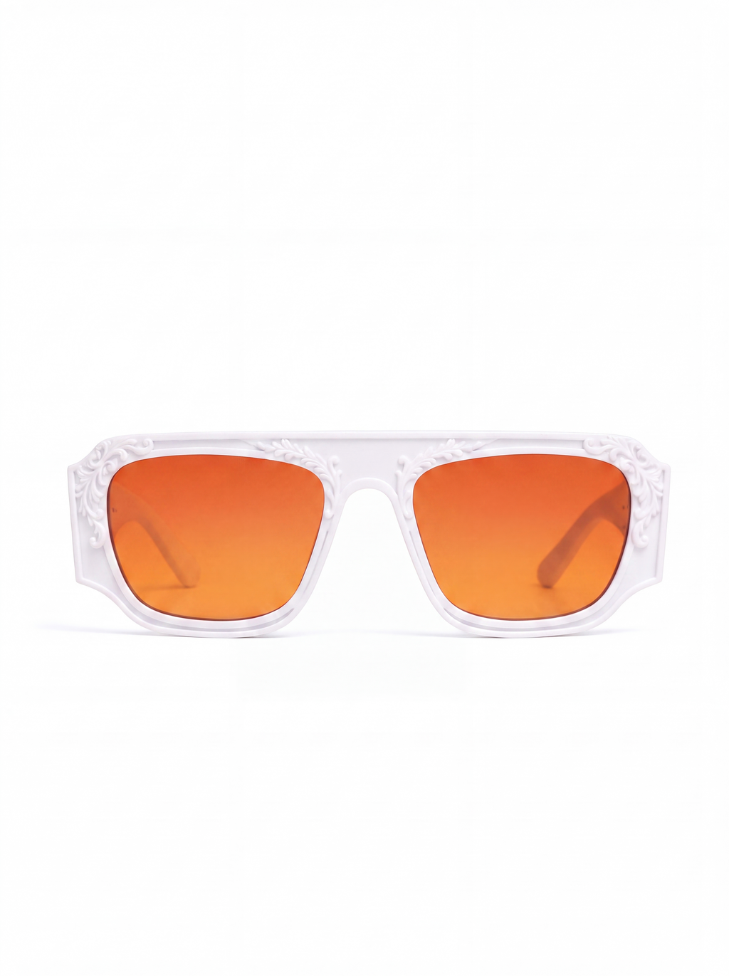 Blanc aviateur orange