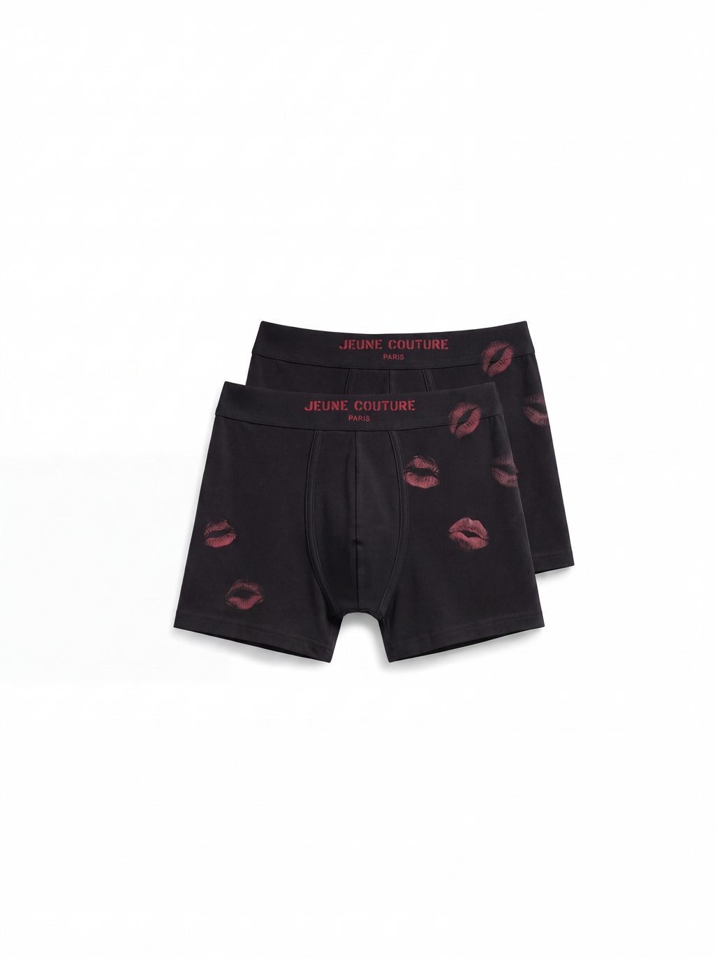 Black and white boxer shorts