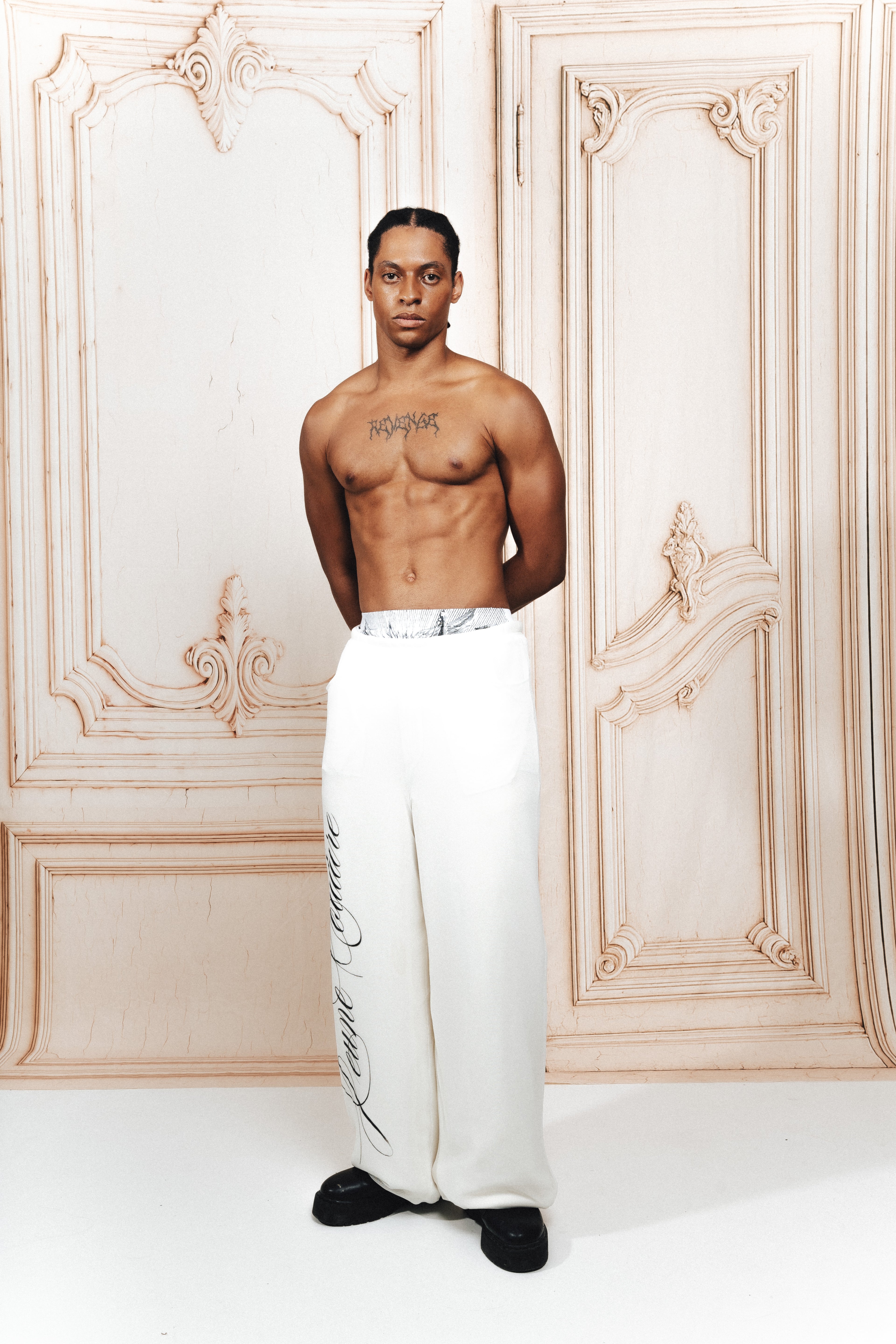 Pantalon blanc signature