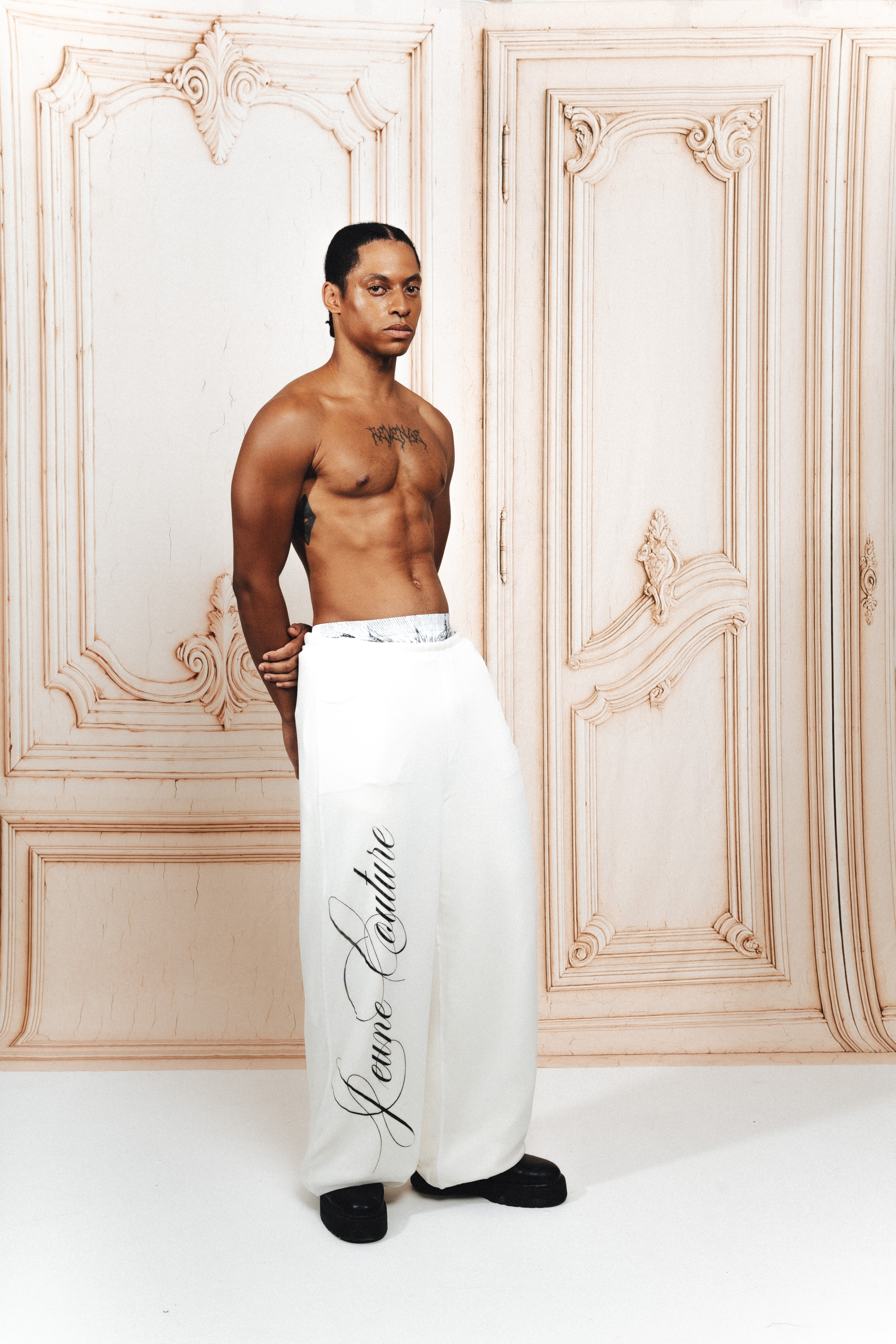 Pantalon blanc signature