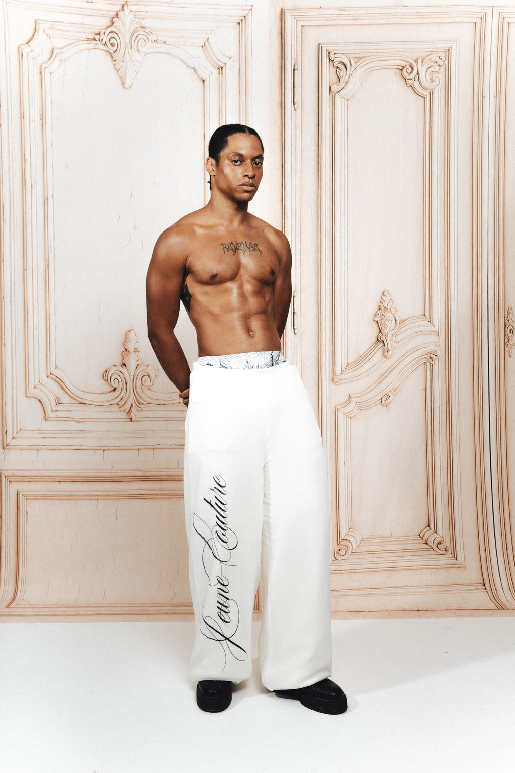 Pantalon blanc signature