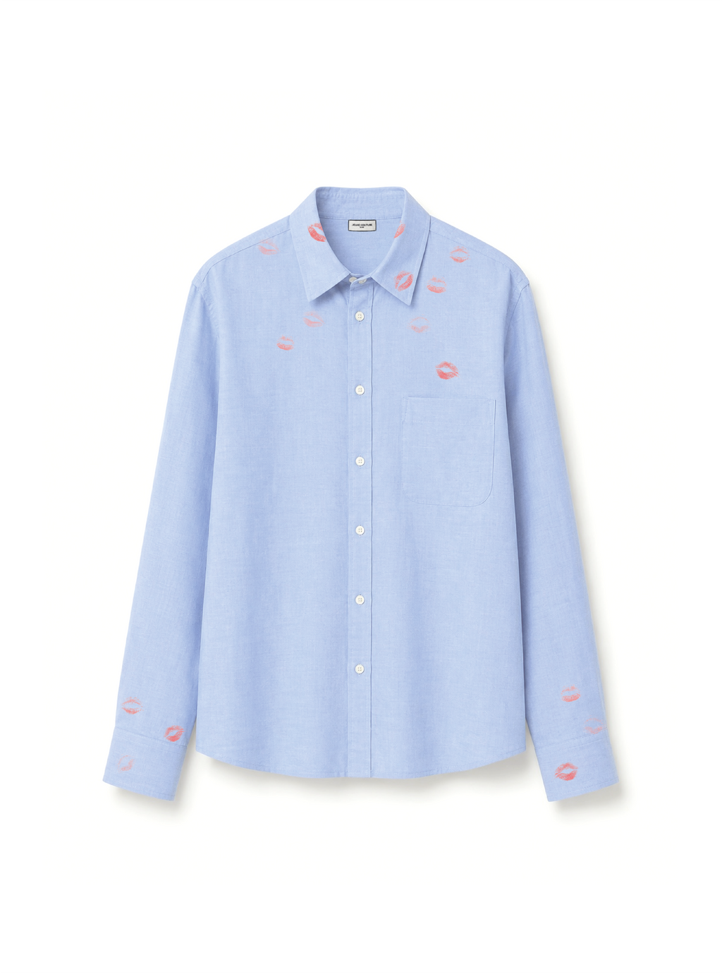 Chemise bisou bleu