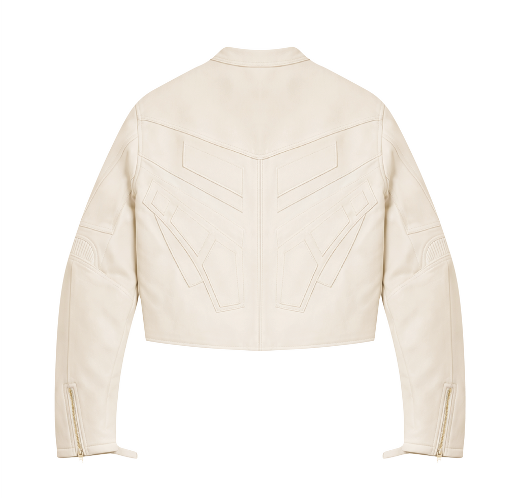 Beige Racing Jacket 