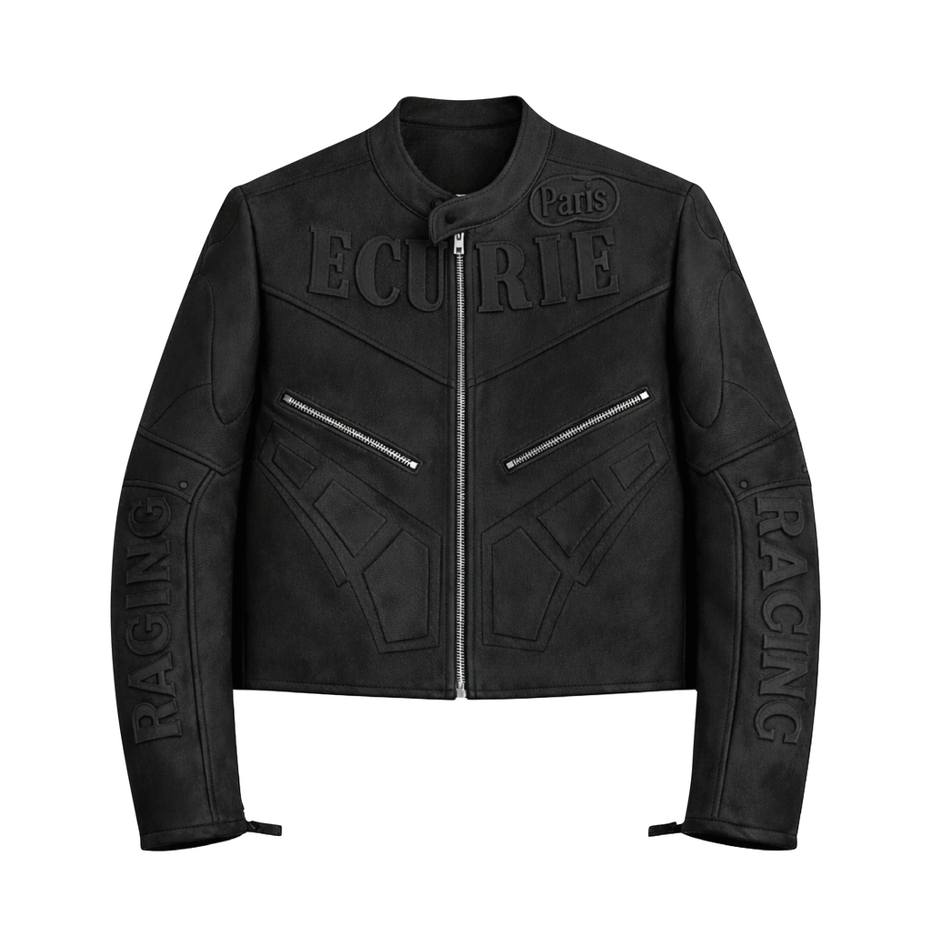 Black racing jacket