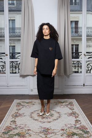 T-shirt upcyclé BLACK