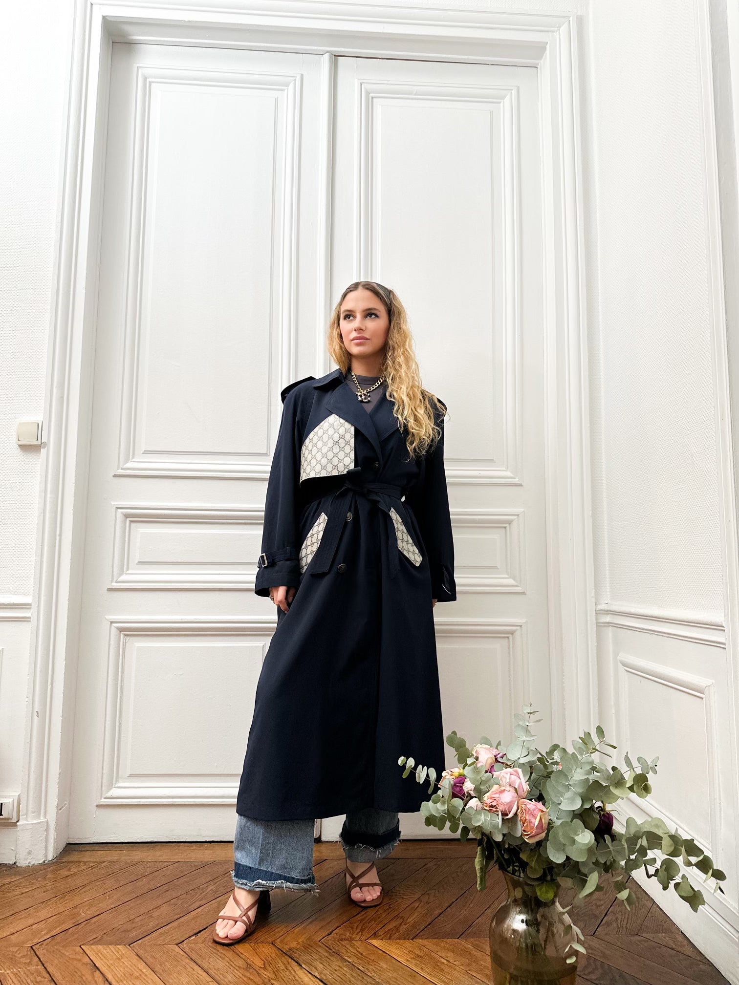 Trench blue paris