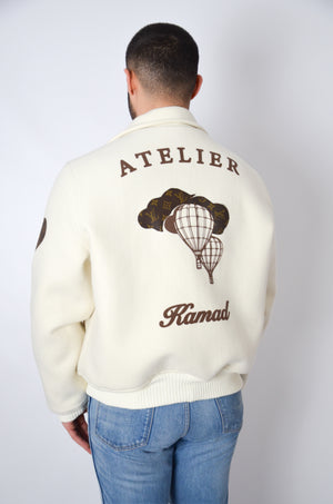 Bomber upcyclé VOYAGE
