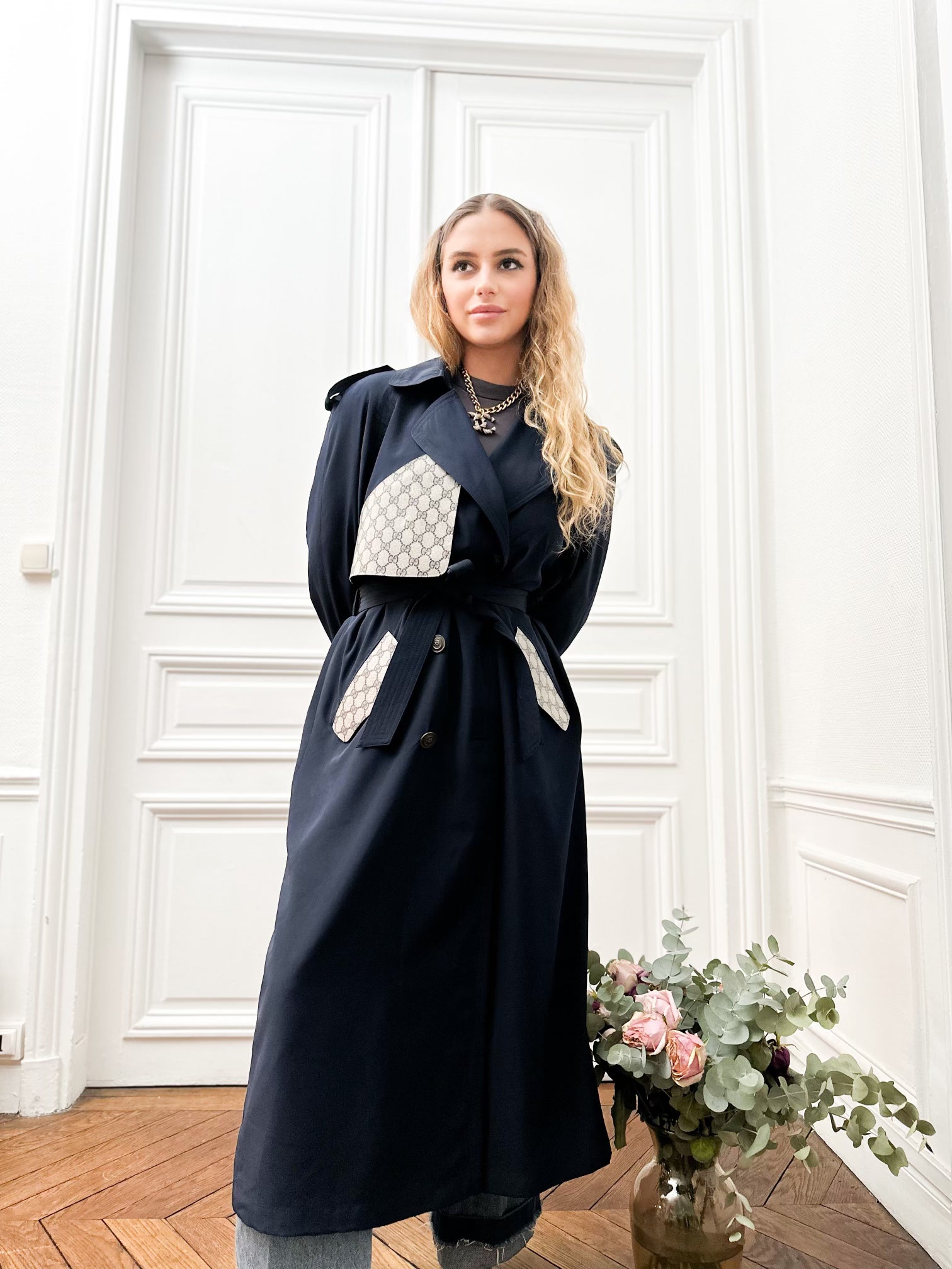 Trench blue paris