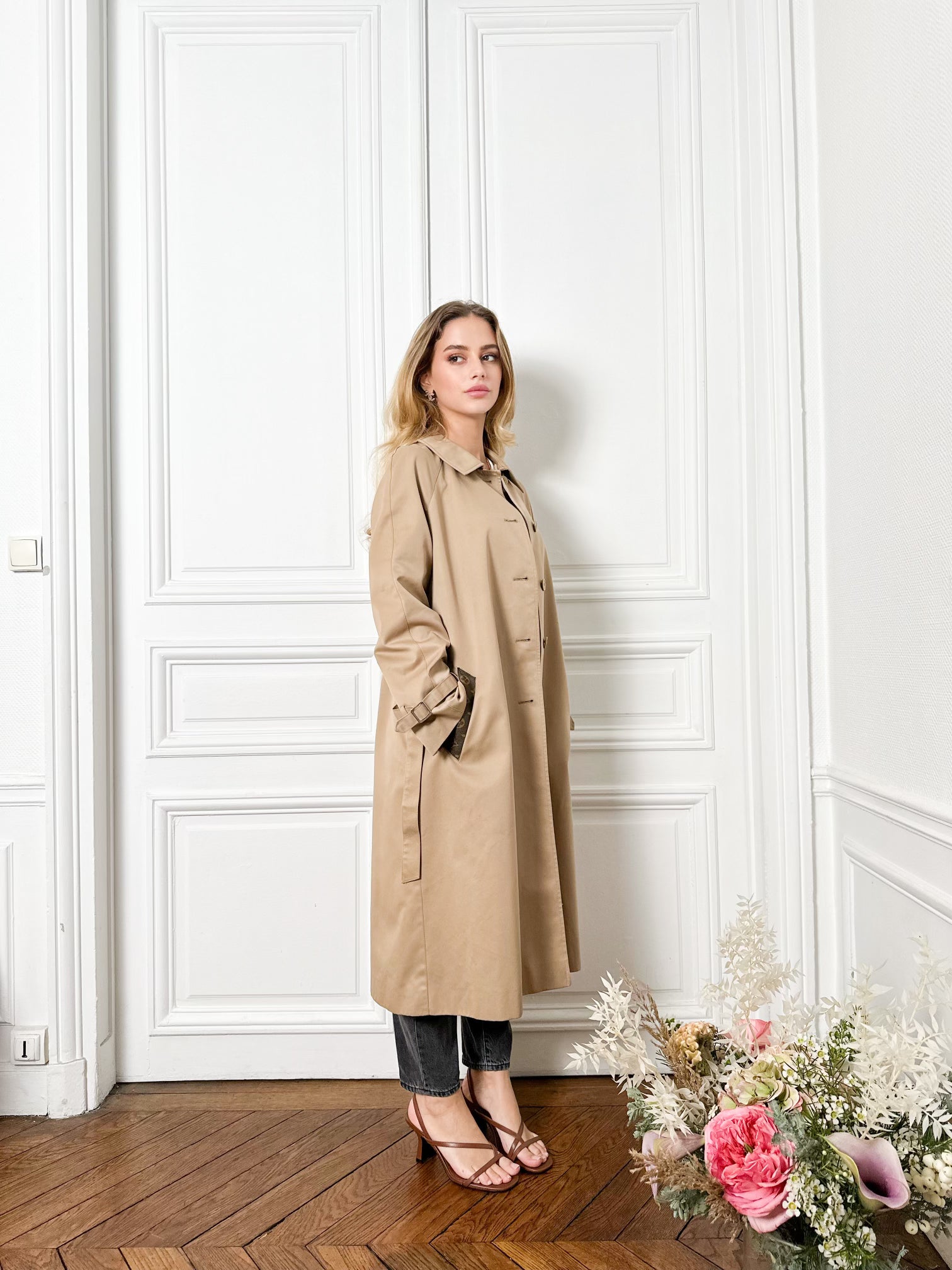 Trench beige romance