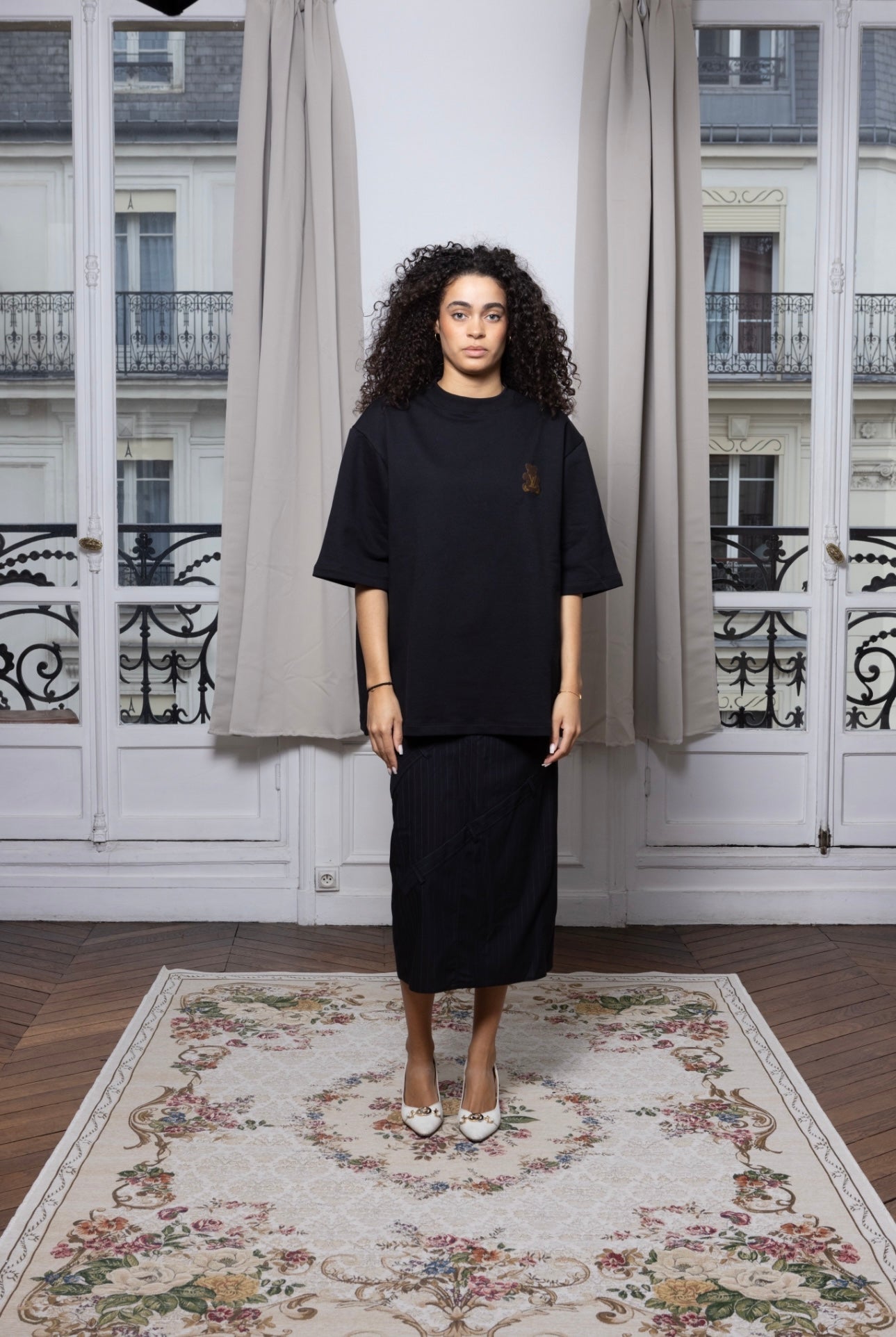 T-shirt upcyclé BLACK