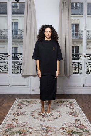 T-shirt upcyclé BLACK