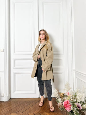 Trench beige miel