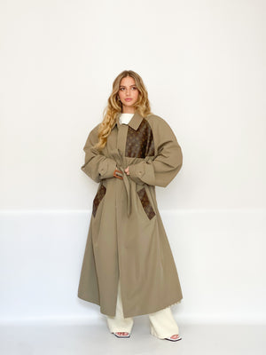 Trench beige café