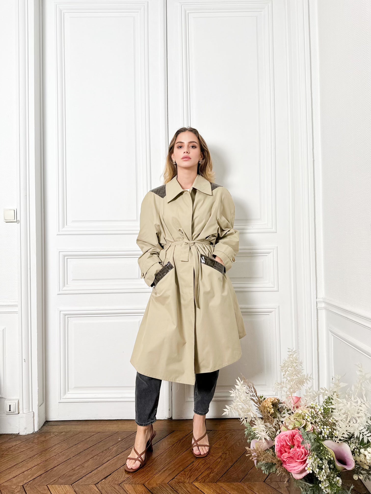 Trench beige casino