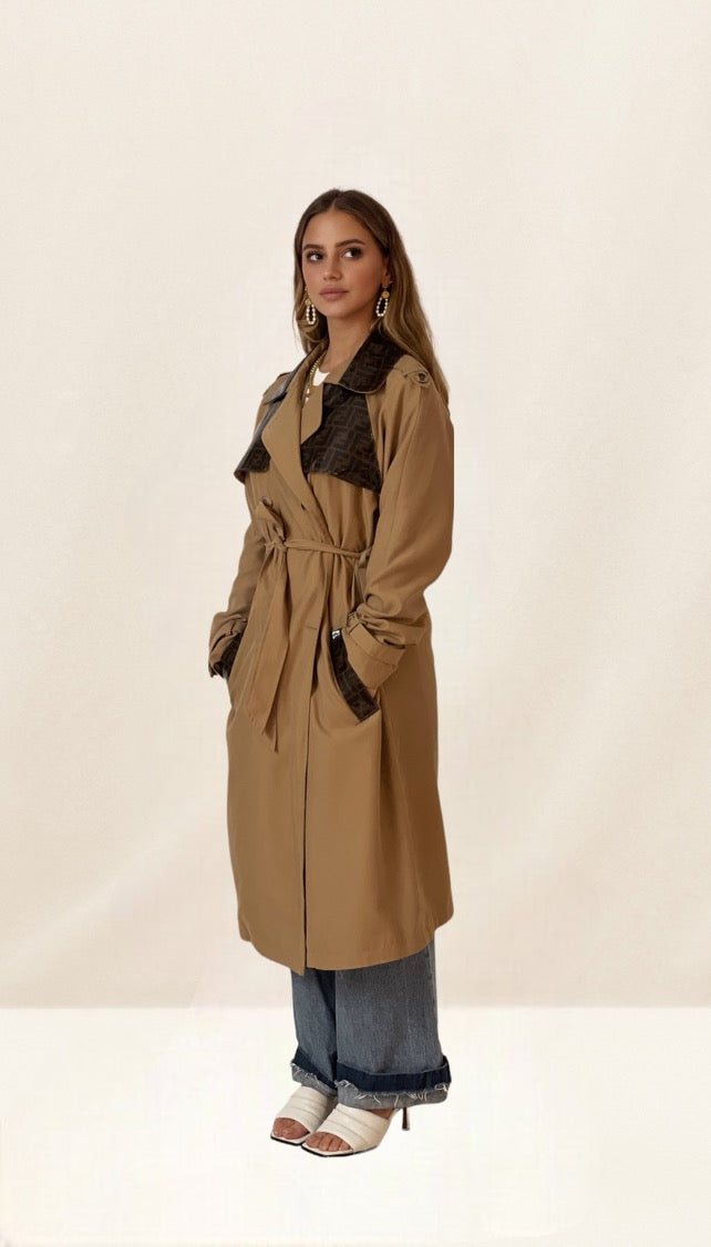 Trench brown caramel