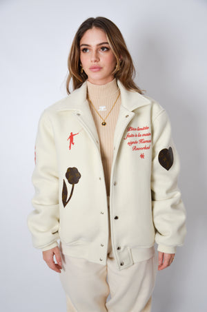 Bomber upcyclé JARDIN