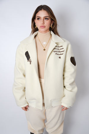 Bomber upcyclé VOYAGE