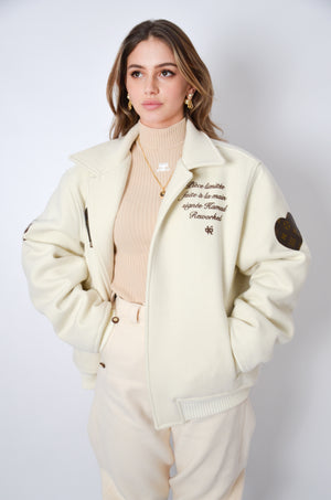 Bomber upcyclé VOYAGE