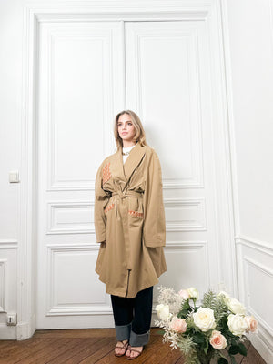 Trench beige tulipe